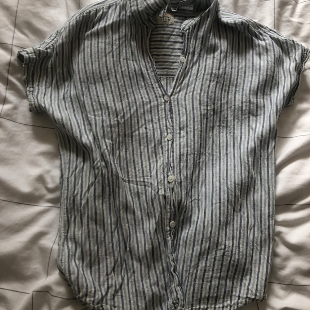 WHITE Marine Layer Button Down